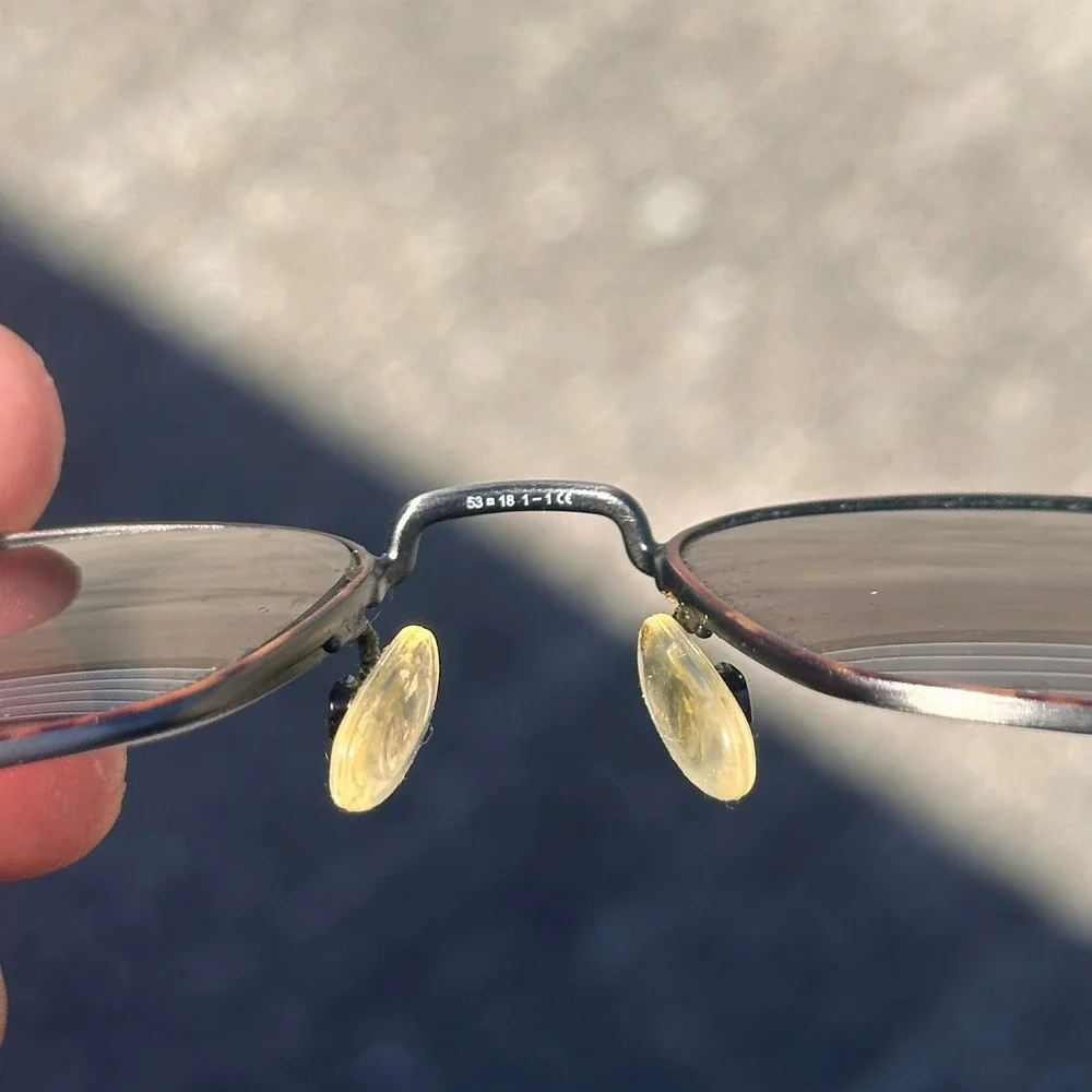 Safilo Elasta Sunglasses Gunmeta & Tortoise Rectangular Frame Italy 52-19-145